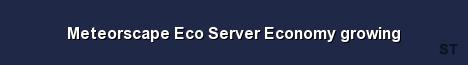 Meteorscape Eco Server Economy growing Server Banner