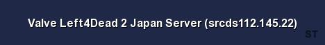 Valve Left4Dead 2 Japan Server srcds112 145 22 Server Banner