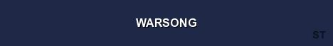 WARSONG Server Banner