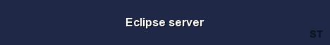 Eclipse server Server Banner