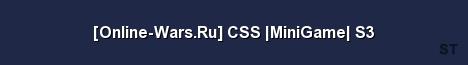 Online Wars Ru CSS MiniGame S3 Server Banner