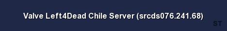 Valve Left4Dead Chile Server srcds076 241 68 Server Banner