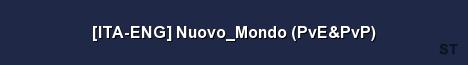 ITA ENG Nuovo Mondo PvE PvP Server Banner