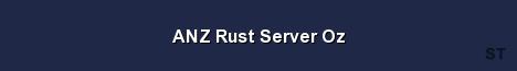 ANZ Rust Server Oz Server Banner