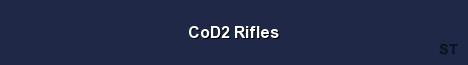 CoD2 Rifles Server Banner