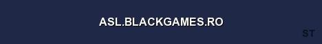 ASL BLACKGAMES RO Server Banner