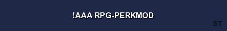 AAA RPG PERKMOD Server Banner