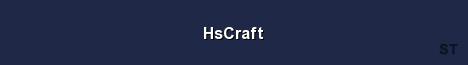 HsCraft Server Banner