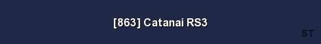 863 Catanai RS3 Server Banner