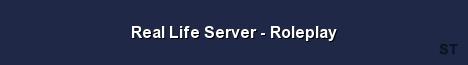 Real Life Server Roleplay Server Banner