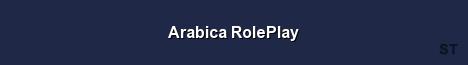 Arabica RolePlay Server Banner