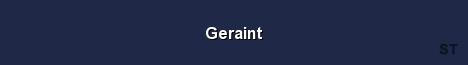 Geraint Server Banner