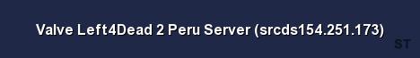 Valve Left4Dead 2 Peru Server srcds154 251 173 