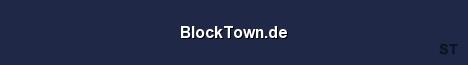 BlockTown de Server Banner