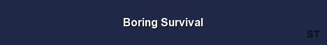 Boring Survival Server Banner