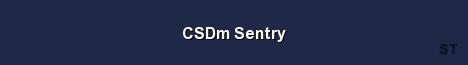 CSDm Sentry Server Banner