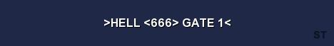 HELL 666 GATE 1 Server Banner