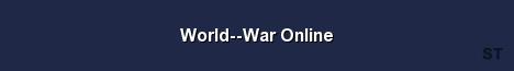 World War Online Server Banner