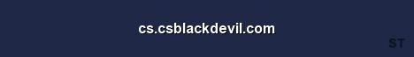 cs csblackdevil com Server Banner