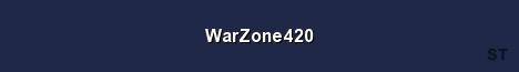 WarZone420 Server Banner