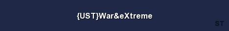 UST War eXtreme Server Banner