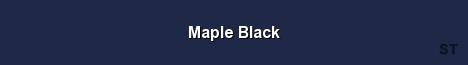 Maple Black Server Banner