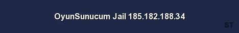 OyunSunucum Jail 185 182 188 34 Server Banner