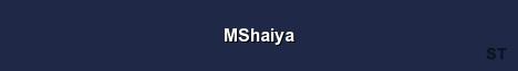 MShaiya Server Banner