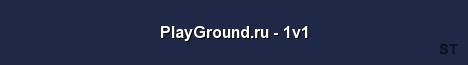 PlayGround ru 1v1 Server Banner