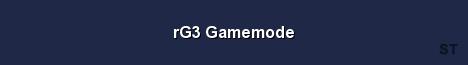 rG3 Gamemode Server Banner