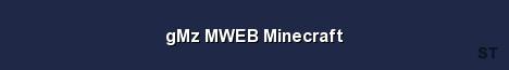 gMz MWEB Minecraft Server Banner