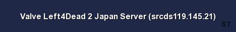 Valve Left4Dead 2 Japan Server srcds119 145 21 