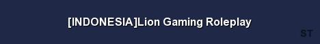 INDONESIA Lion Gaming Roleplay Server Banner