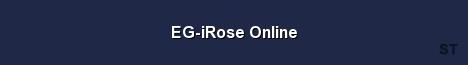 EG iRose Online Server Banner
