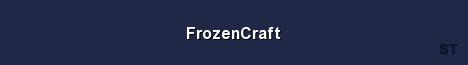 FrozenCraft Server Banner