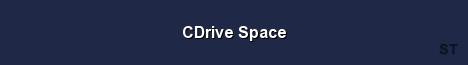 CDrive Space Server Banner