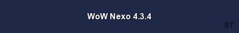 WoW Nexo 4 3 4 Server Banner