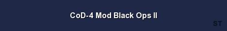 CoD 4 Mod Black Ops II Server Banner