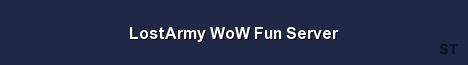 LostArmy WoW Fun Server Server Banner