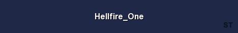 Hellfire One Server Banner