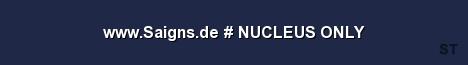 www Saigns de NUCLEUS ONLY Server Banner