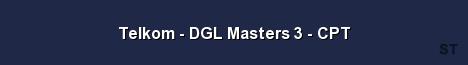 Telkom DGL Masters 3 CPT Server Banner