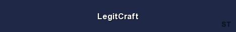 LegitCraft Server Banner
