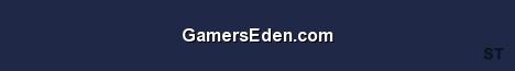 GamersEden com Server Banner