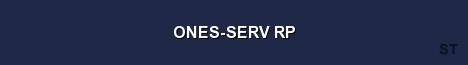 ONES SERV RP Server Banner
