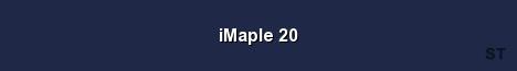 iMaple 20 Server Banner