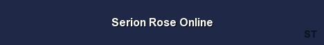 Serion Rose Online Server Banner
