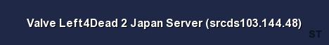 Valve Left4Dead 2 Japan Server srcds103 144 48 