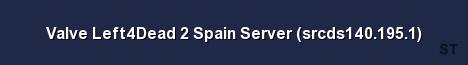 Valve Left4Dead 2 Spain Server srcds140 195 1 