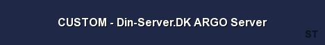 CUSTOM Din Server DK ARGO Server Server Banner